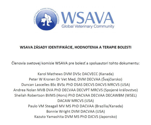WSAVA Postery - slovenský preklad