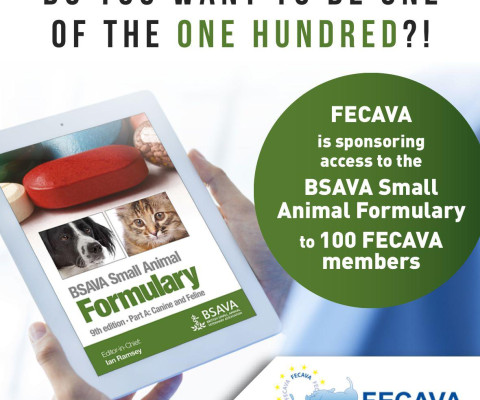 FECAVA is sponsoring access to the BSAVA Small Animal Formulary to 100 FECAVA members