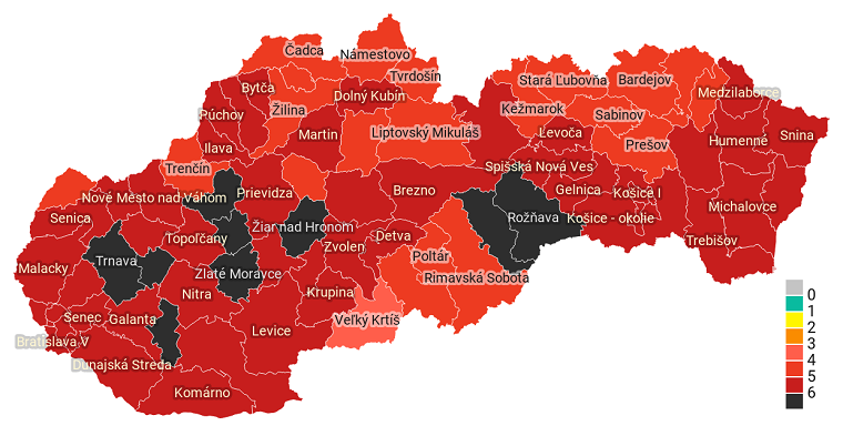 COVID automat mapa reg